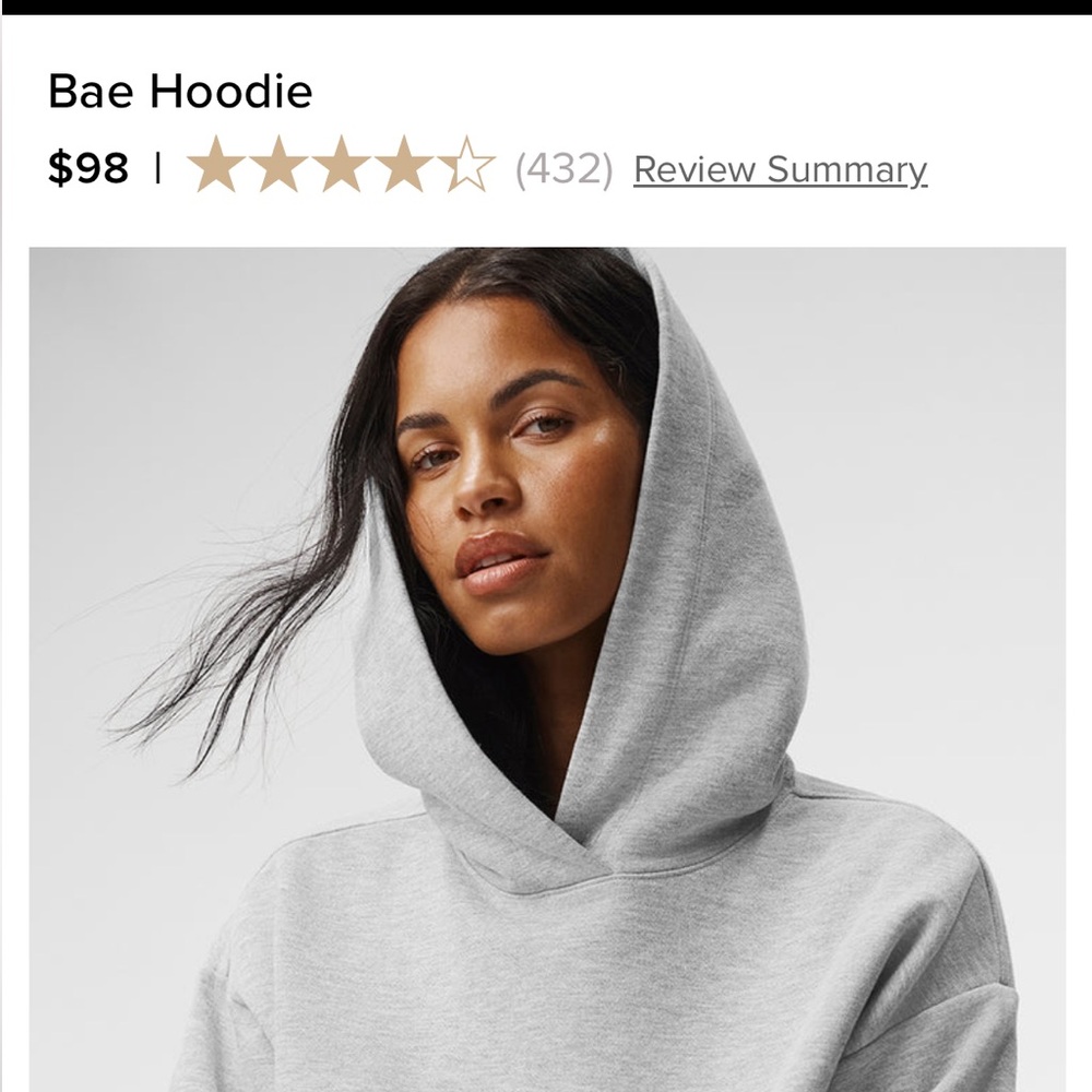 ALO Yoga Gray Lightweight Hoodie